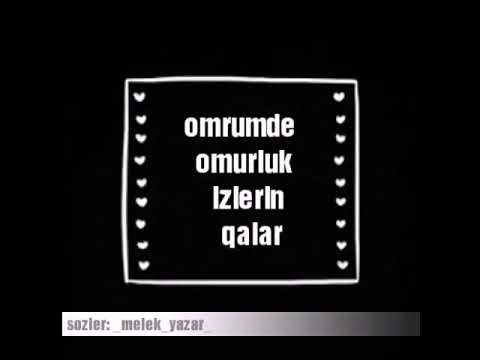 ÖMRÜMDƏ ÖMÜRLÜK  İZLƏRİN  QALAR...SÖZ  MELEK...YAZAR...İFA   FERZULLA...BESİROV...ŞEİR  2017