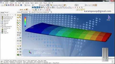 Numerical simulation of wing using ABAQUS -Static Analysis