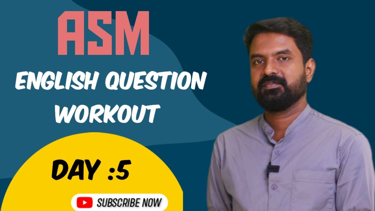 ASM EXAM PREPARATION ️ ️🎯🎯🎯 ENGLISH QUESTION WORKOUT ️ ️🎯🎯🎯 - YouTube