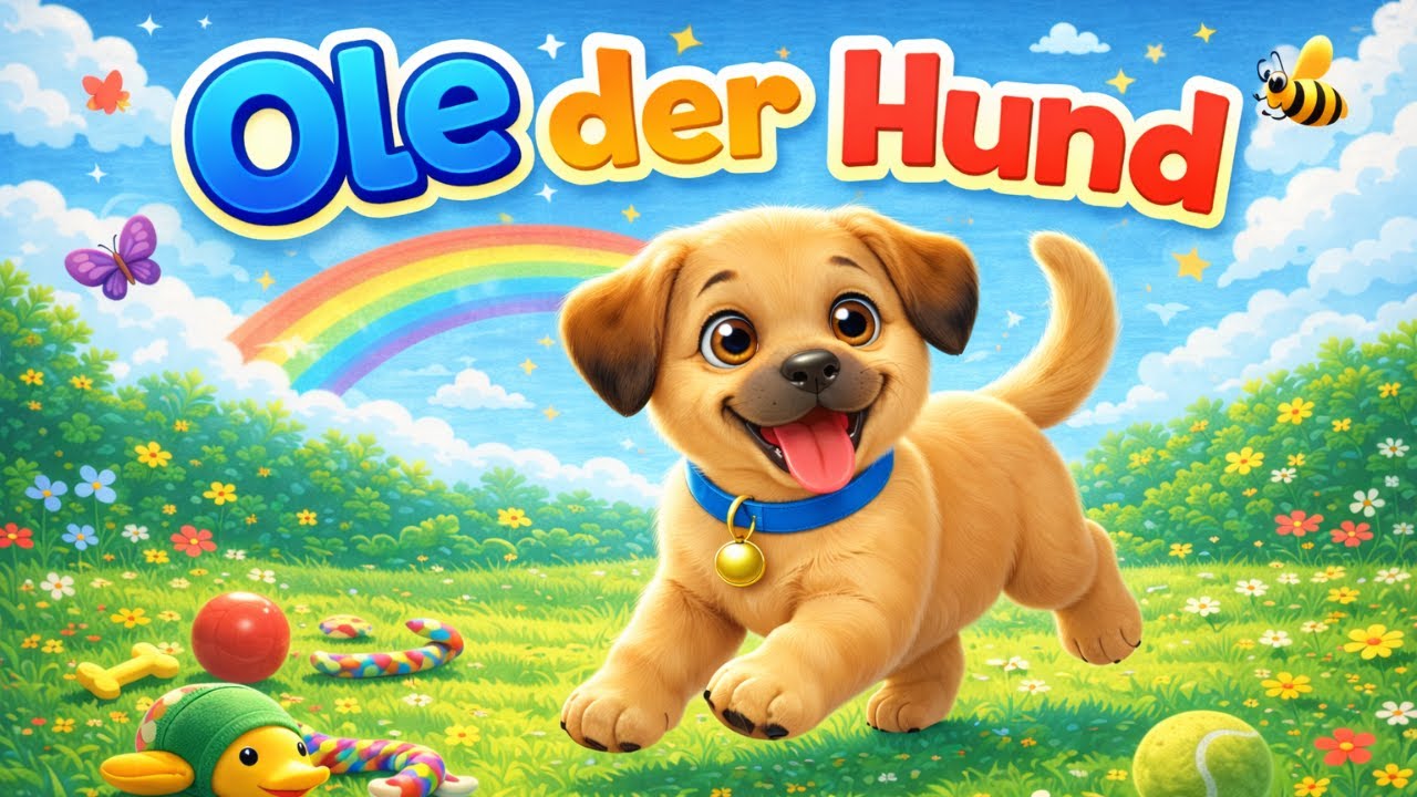 🐶 Kinderlied - Ole der Hund - Ein fröhliches Kinderlied zum Mitsingen | Zwergenlieder 🎶