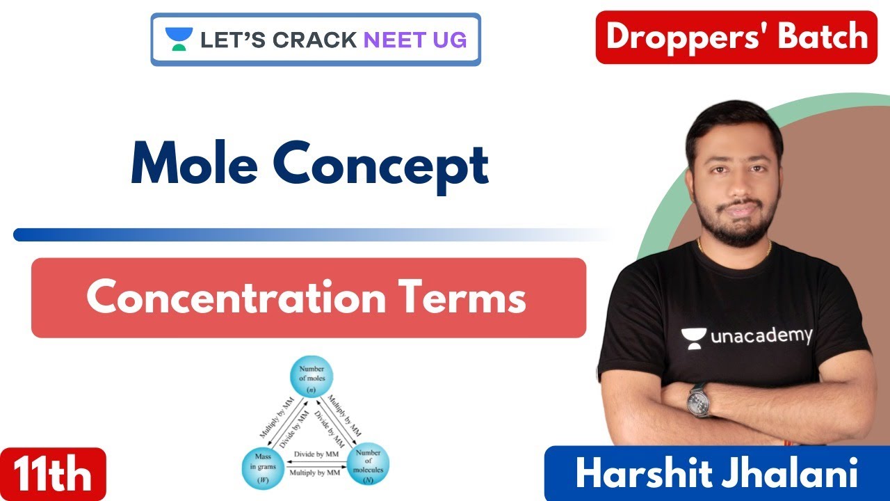 Mole Concept - Concentration Terms | Part 2 | Class 11th | NEET Chemistry | NEET 2021/2022