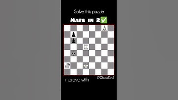 Mindblowing Mate in 2✅ #chess #puzzle #shorts