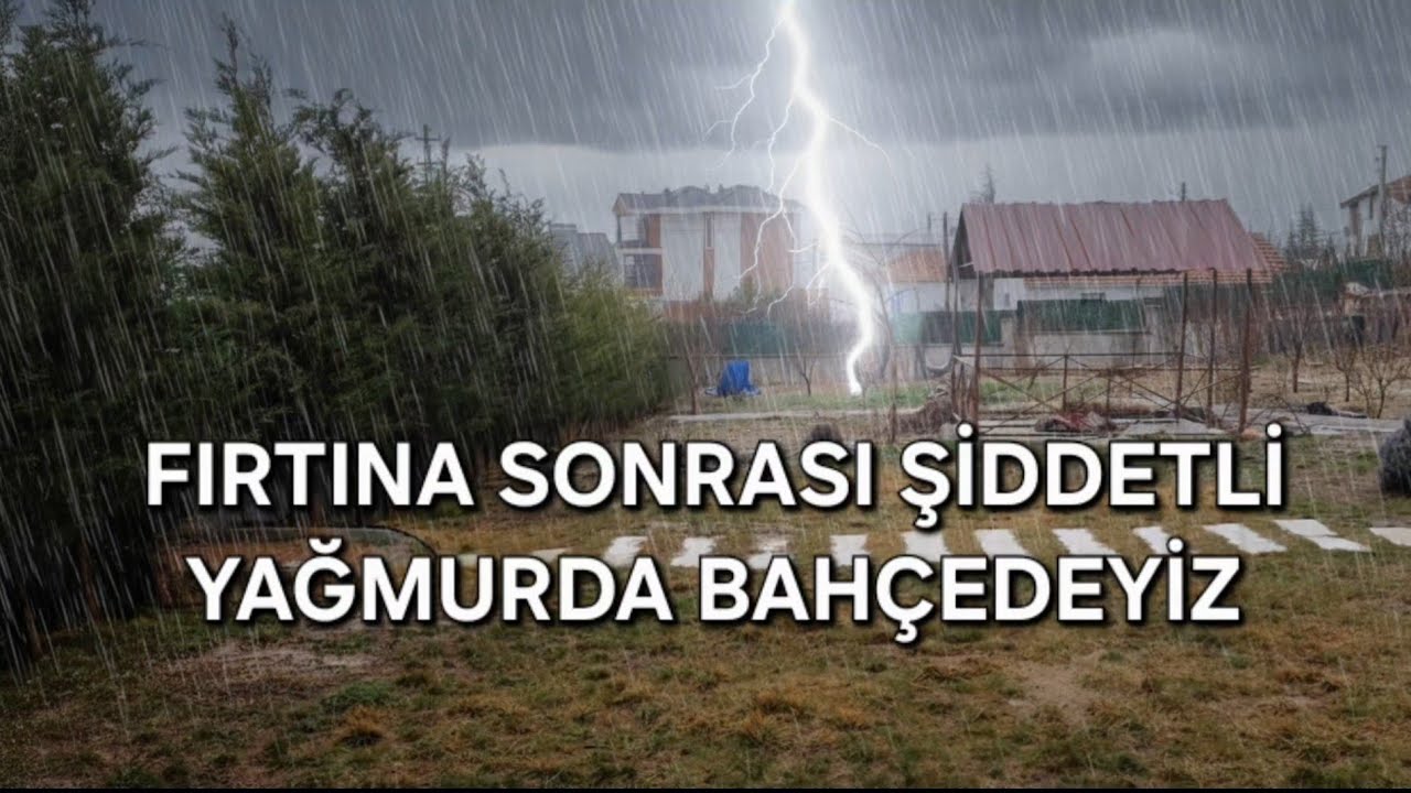 Fırtına Sonrası Şiddetli Yağmurda Bahçedeyiz!