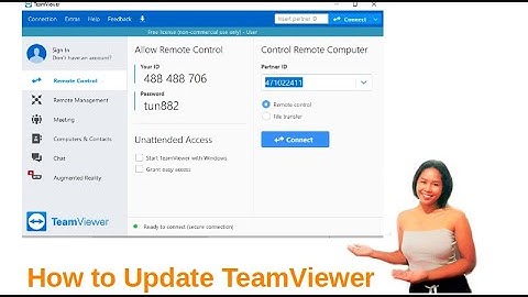 how to update TeamViewer