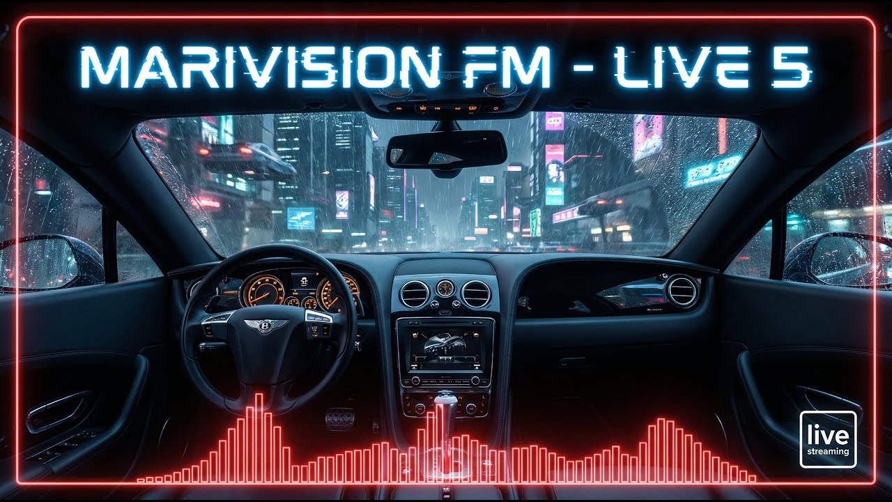 📡 Marivision FM | Radio Cyberpunk: Deep Work & Focus Music | Dark Synth for Coding