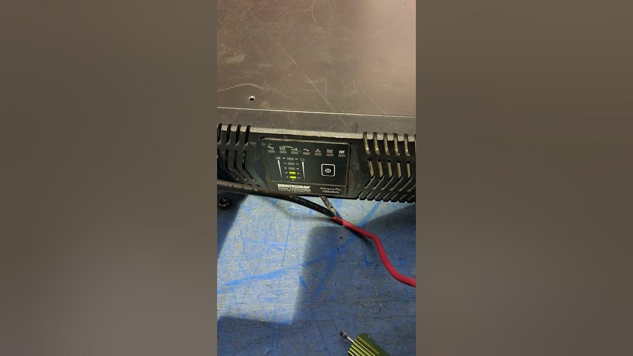 How to start Minuteman Enterprise Plus E1000RM2U on battery only for