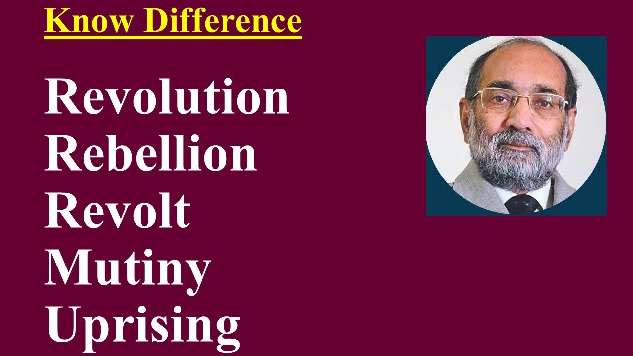 Revolution, Revolt, Rebellion, Mutiny, Uprising What's the Difference