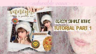 CLASSY SIMPLE ICONS TUTORIAL PART 1 | ICONS K-POP ON IBIS PAINT X