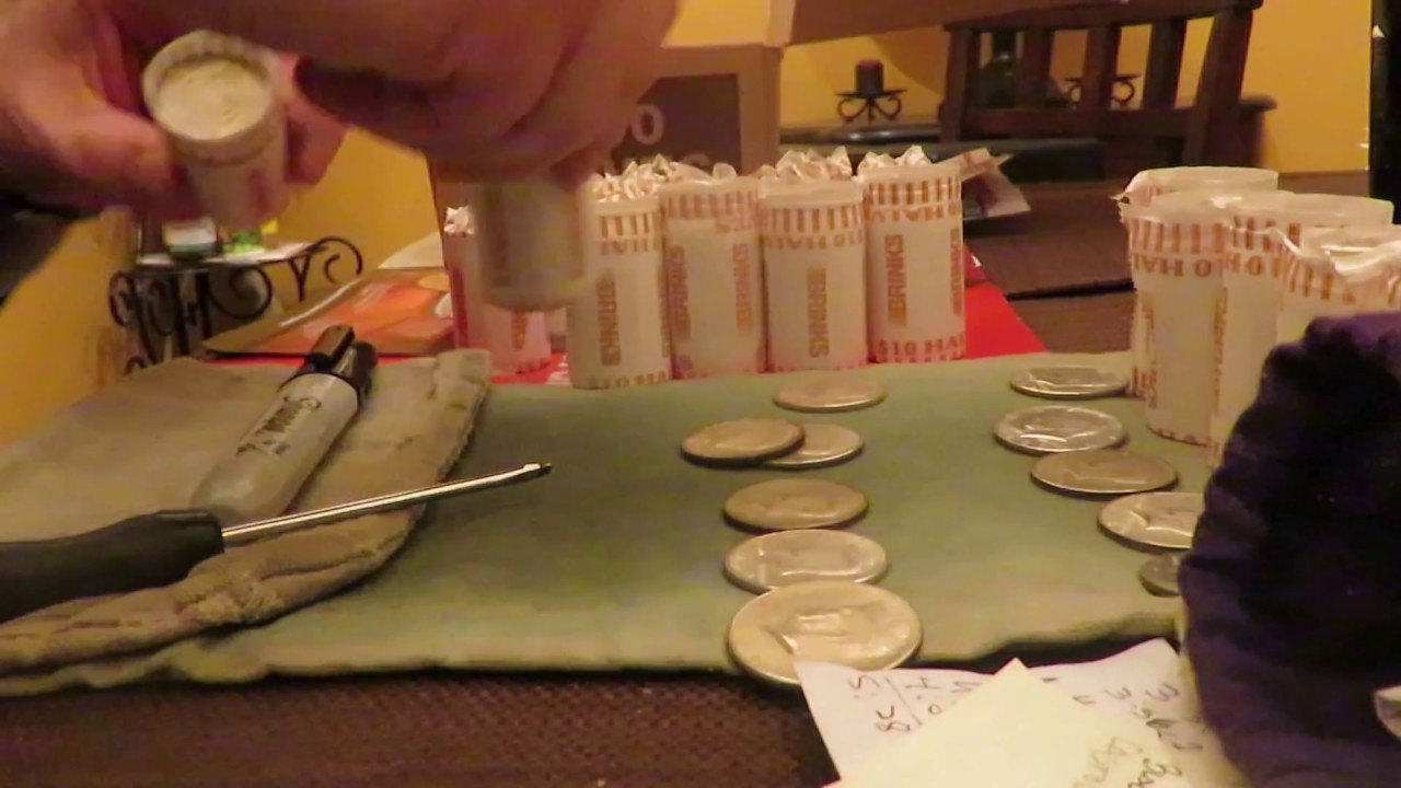 Coin Roll Hunting 2017 #4 $2000 Half Dollars!  Box#1 Suburban Silver Hunter FREE SILVER!