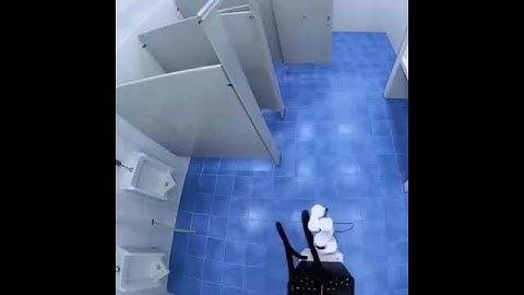 Fully automatic toilet cleaning robot