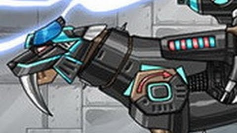 Dino Robot Smilodon Black, Disney Movie Cartoon Game for Kids.