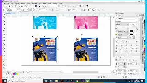 Four colour separation for printing process/corel/