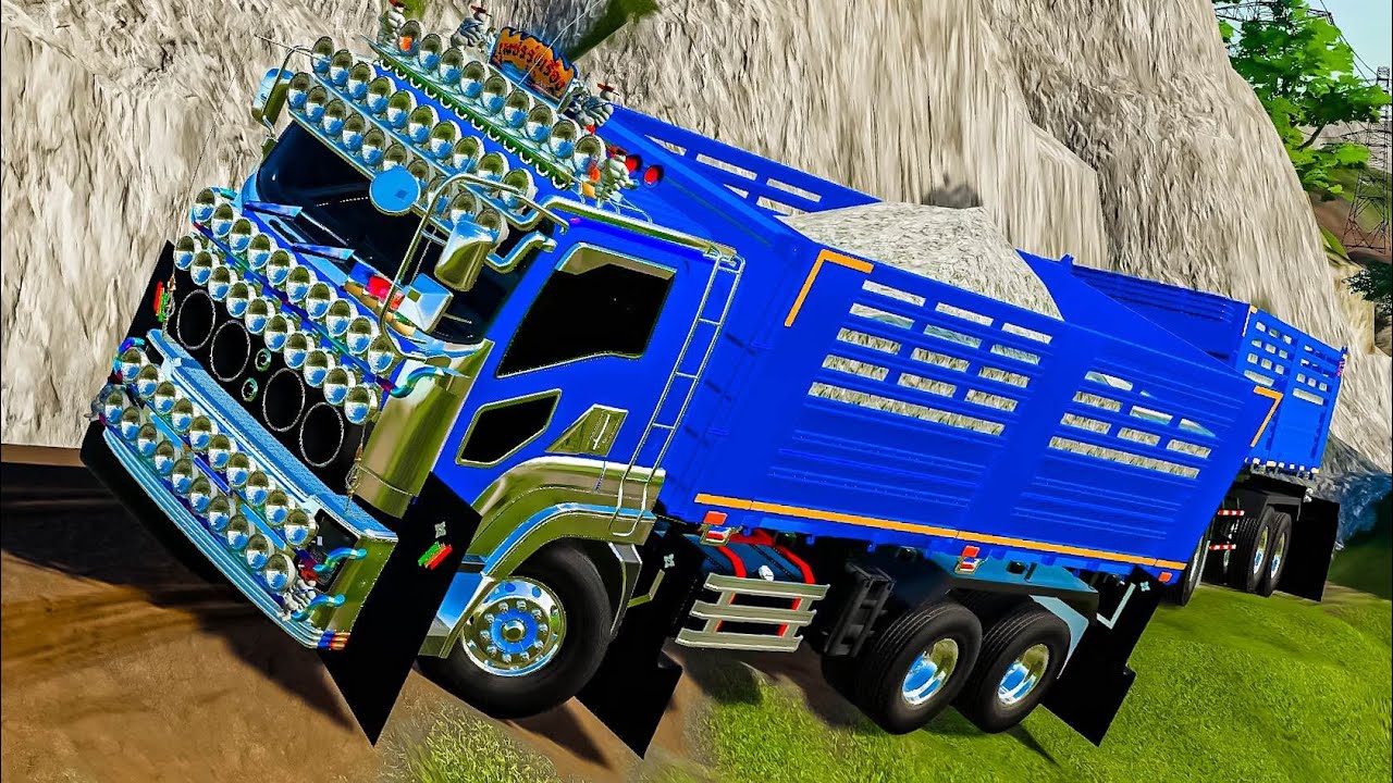 ขับสิบล้อวิ่งงานหินให้บริษัทโรงโม่ 1 วัน - Farming simulator 19