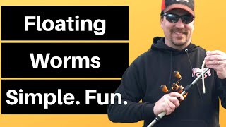 How to Fish a Floating Worm for Bass | Fishing a Floating Worm in the Spring for Bass