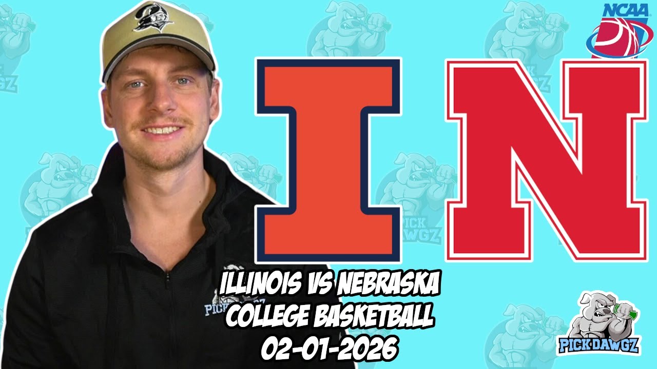 Иллинойс против Небраски 1 февраля 2026 г. Бесплатные прогнозы и ставки на студенческий баскетбол...