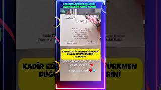 Kadir Ezildiden Romantik Davetiye