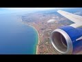 Beautiful Approach and Landing in Barcelona British Airways Boeing 737 G-GBTB