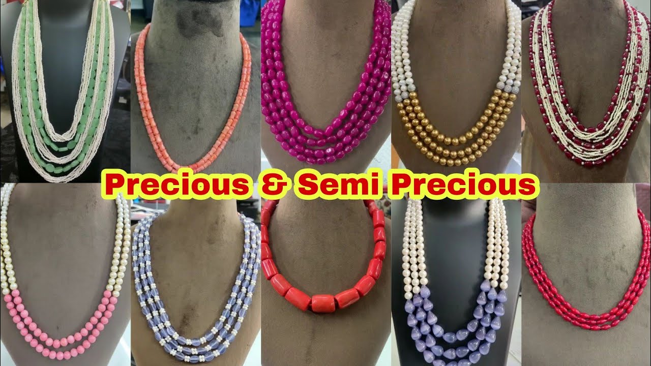 Trendy Customised precious&Semi precious beads jewellery with worldwide