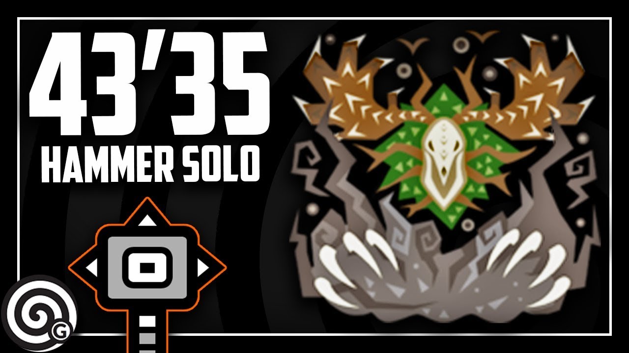 HAMMER SOLO - Ancient Leshen 43'35" | Monster Hunter World