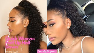 Half Up Half Down Quick Weave | Perfect Summer Style | Unice Hair x LovelyBryana