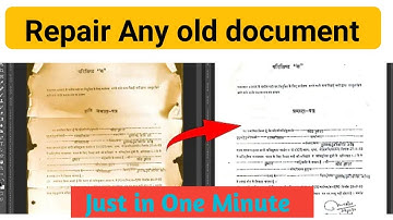 How to Repair Old Document in Microsoft Word | repair old certificate and make it new in Ms office