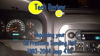  Jeep Oil Pressure Sending Unit Replacement - YouTube