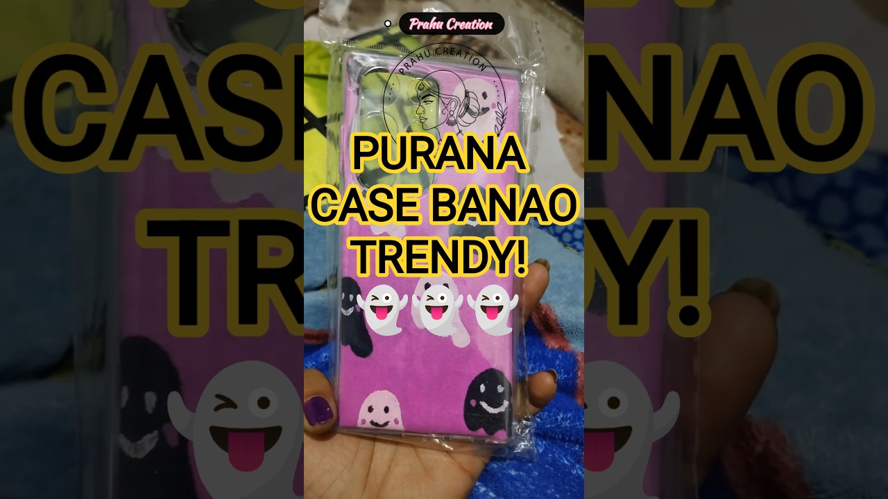 DIY Cute Ghost Phone Case 👻 | Fabric Art Tutorial in Hindi!