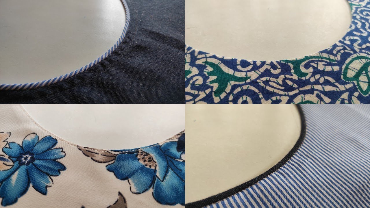 5 Perfect Methods To Finish Round Neck || Sewing Hacks