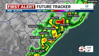 VIDEO: LIVE 5 ALERT DESK: Storm chances increase for Lowcountry for Monday night