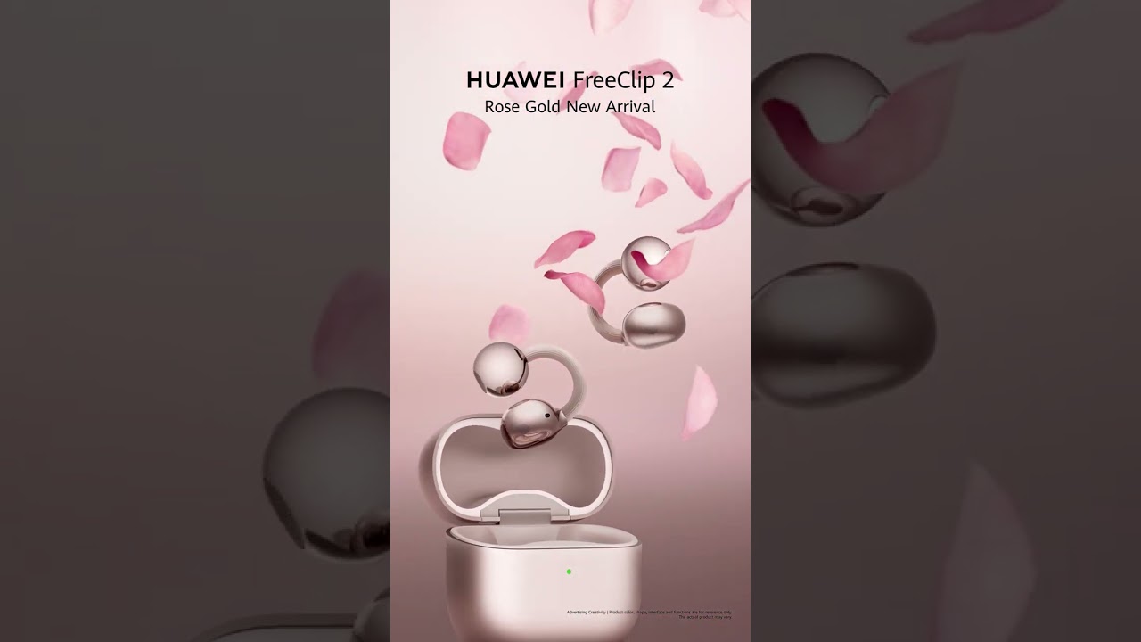 HUAWEI FreeClip 2 - Rose Gold - YouTube