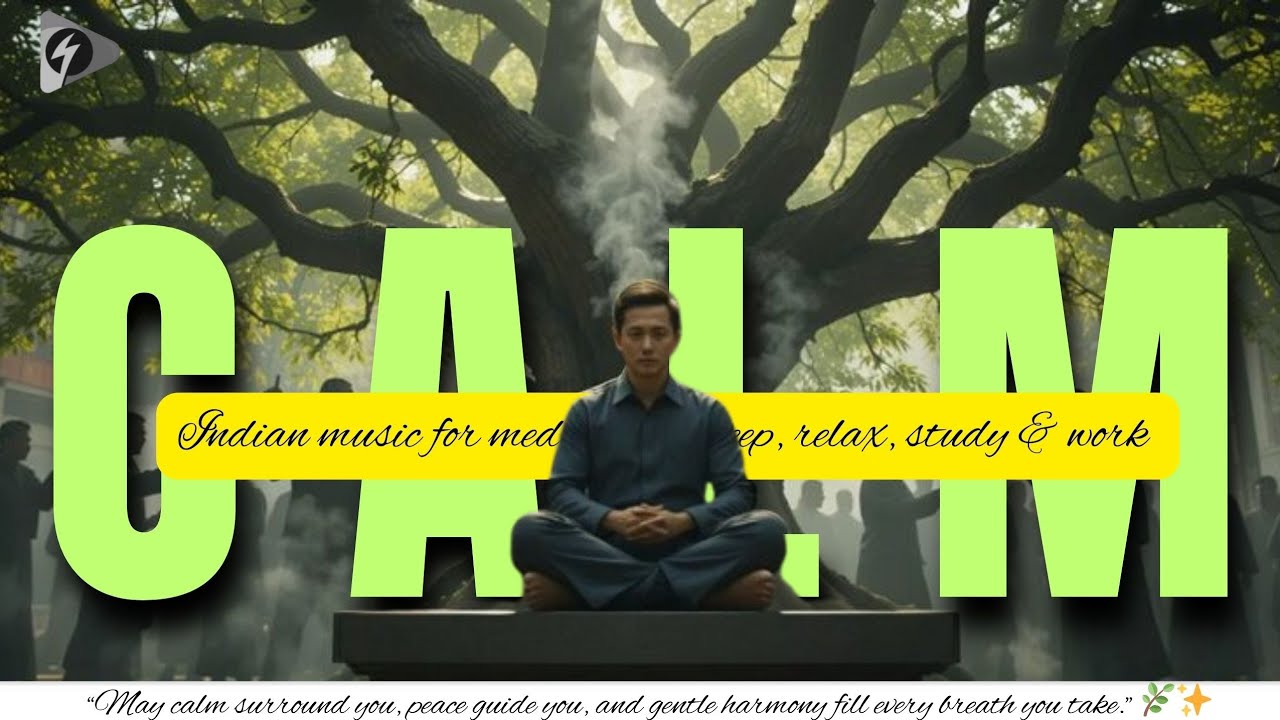 Calm Indian Music for Meditation, Sleep, Study & Work | Peaceful Instrumental | Infinity50Vibes