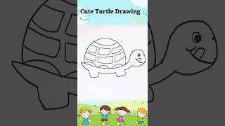 Cute Turtle Drawing #shorts #ytshorts #turtledrawing