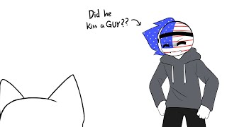 He kissed a guy || Countryhumans