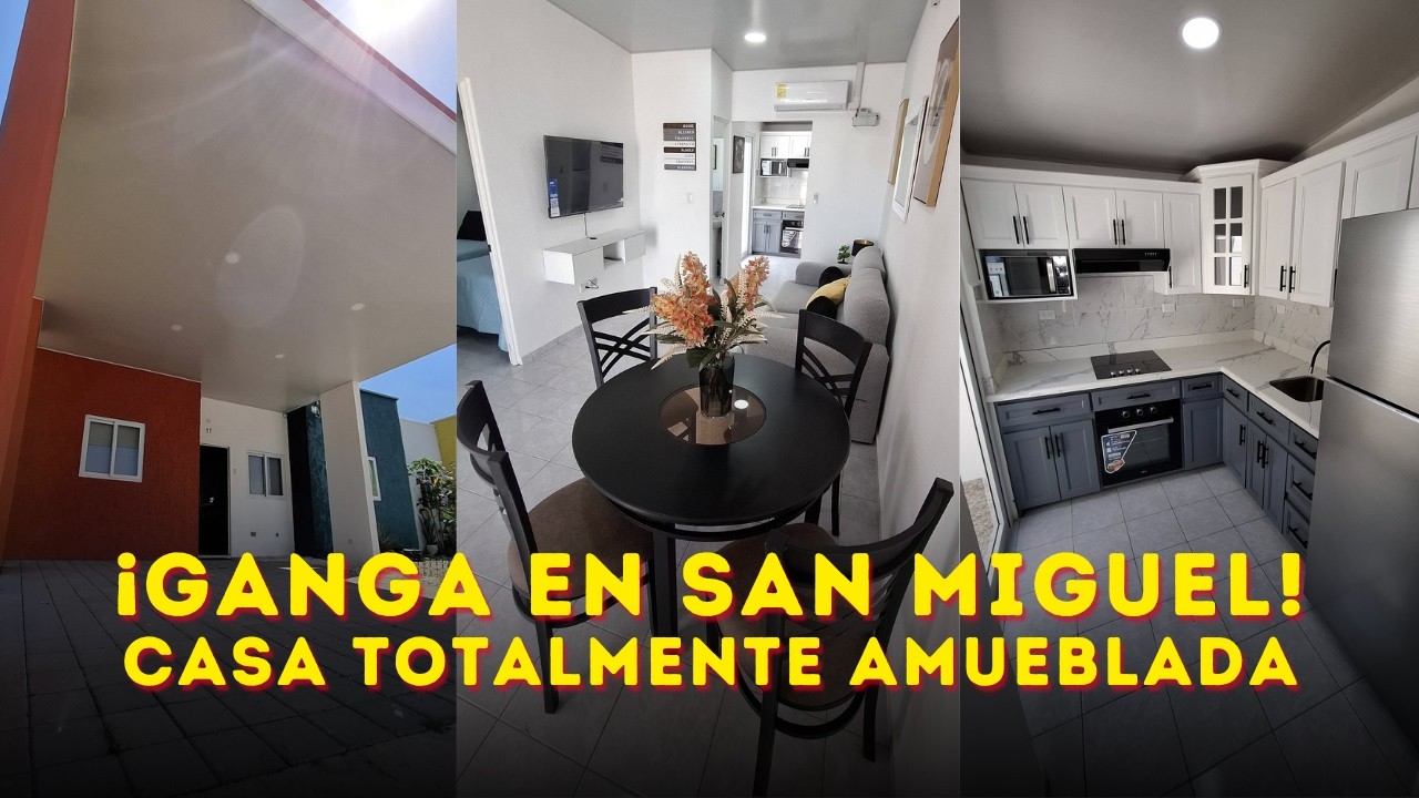 ¡LA ESTÁN REGALANDO! Casa FULL amueblada en San Miguel