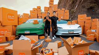 Compre CAJAS de PRODUCTOS para mi Tesla en TEMU