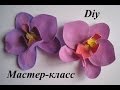 Цветы из Фоамирана - Орхидея МК/How to make Foam Flower orchid, DIY, Tutorial Foam