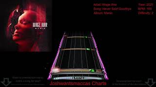 Wage War - Never Said Goodbye Real Drums Chart (Phase Shift Custom)