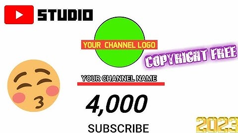 4K subscriber counter live green screen 100% copyright free 2023