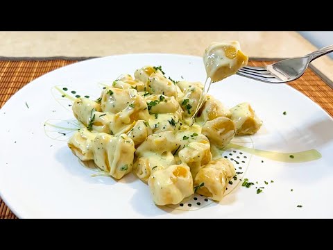 😋🧀🎃 2 - Ingredients Gnocchi with Creamy Sauce #easyrecipe
