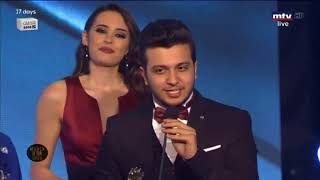 معن برغوث يحصد جائزة موريكس دور عن اغنية هلا بالخميس ||  2018 Murex D’or HD