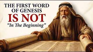 The First Word of Genesis Is NOT 'In The Beginning', Ancient Hebrew Exposes What Was Hidden"