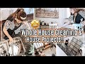 🤩 WHOLE HOUSE CLEAN WITH ME 2021 + NEW HOUSE PROJECTS & DECORATING :: Speed Cleaning Motivation