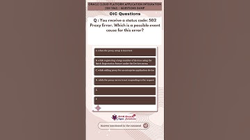 28. Oracle Cloud Platform Application Integration Questions | 1Z0-1042 Questions Dump | OIC question