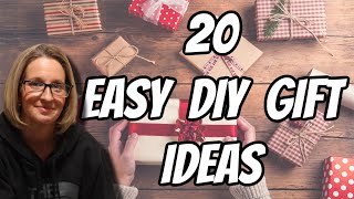 20 EASY DIY GIFT IDEAS on a BUDGET
