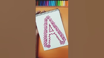 Alphabet A Mandala Art 💕✨ | #mandalaartforbeginners #shorts #creativehands