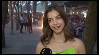Quickclipshq - Pretty Barbara Palvin Interview By Rtl Hungary For Sziget Festival