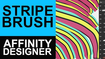 How To Create Stripe Brush In Affinity Designer Tutorial | Graphicxtras