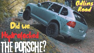 Porsche Cayenne Off Road Test Wheel Lifts & almost Hydrolocked