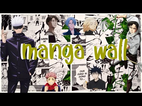 🍒how to make manga wall; cara download manga panels, print, menempel dll.