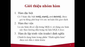 Học Lập Trình Robot Forex - (Bài Học 4): Cách Tự Viết Hàm Sử Dụng MQL4